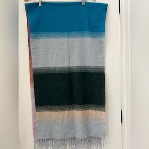 J. Crew Wool Multicolor Striped Scarf made in Italy 🇮🇹 NWOT